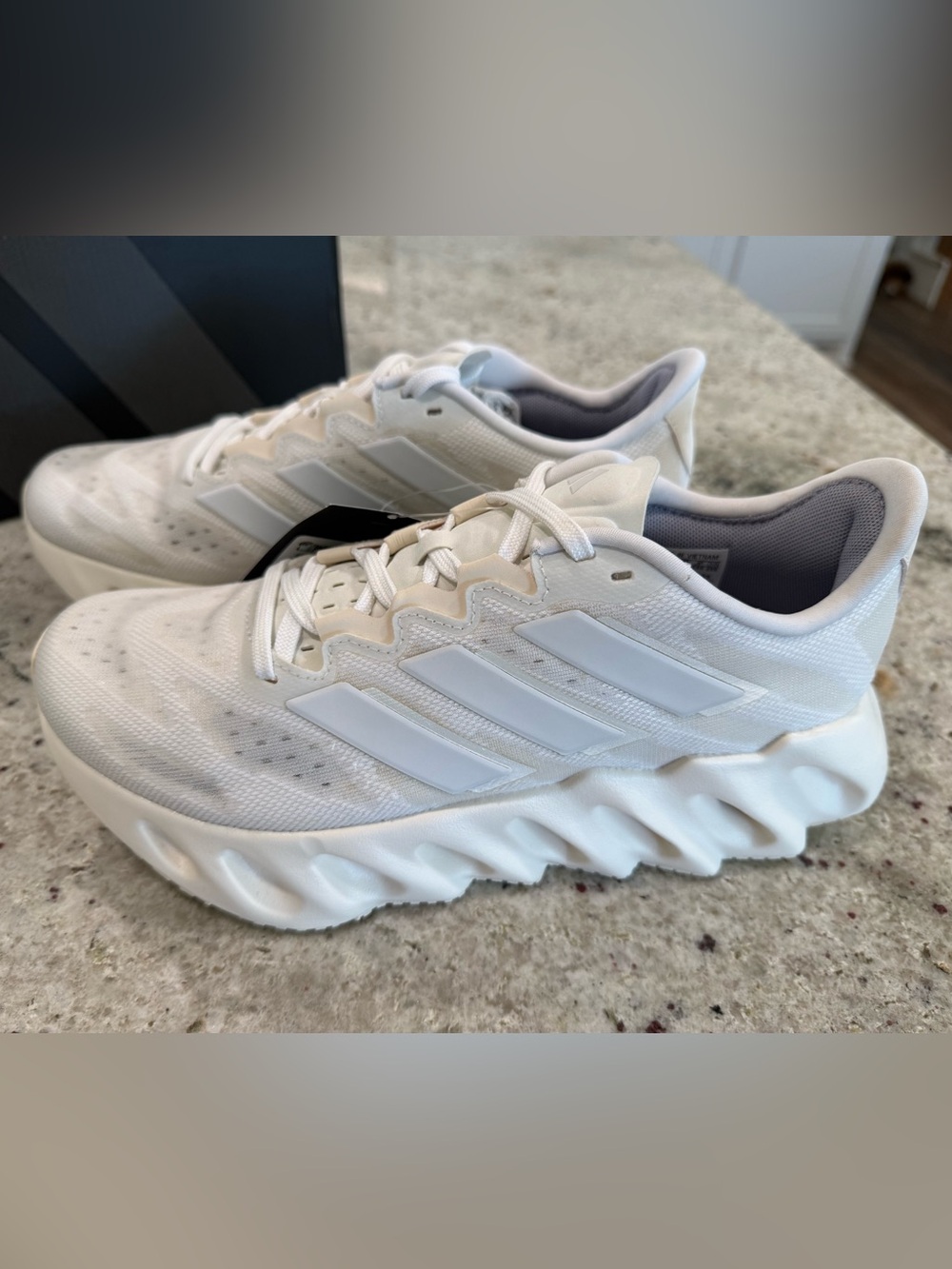 Adidas Switch FWD W Athletic Sneakers in triple white NWT